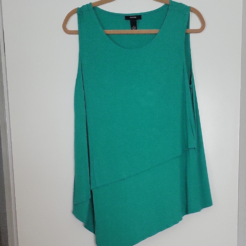 Alfani Green Tunic Top with Elegant Design